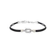Mabina Bracciale in nylon con nodo centrale 534143